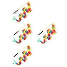 4 Pieces Dance Ribbon Chinese New Year Dragon Decorations Streamers