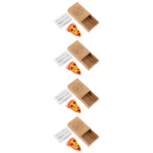 4Pièces Coffret Pizza Jouet Petit Cadeau Festival Couleurs