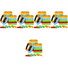 100Pièces Bandes Colorées Souples Pour Course À Trois Jambes