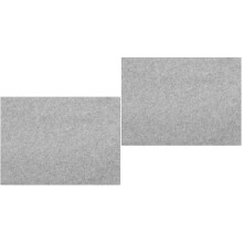 2Pièces Sous-Main Feutre Gris Durable Confortable