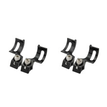 4Pièces Connecteurs De De Alliage Aluminium Noir