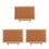 3Pièces Tableau Message Liège Bois Pin Et Polyvalent 1