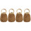 4Pièces Mini Sac À Main Coton Pour Plage Été 1