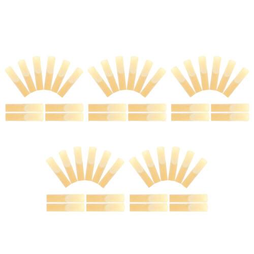 50Pièces Anches Saxophone Professionnelles Et Clarinette Beige