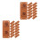 100Pièces Étiquettes Cuir Marron Pour Articles Faits Main Avec Trous 1