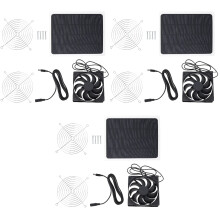 3Sets Zonneventilator Met USB Voor Dierenhuis En Groentekas Buiten