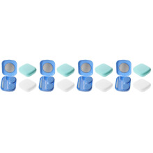12Sets Draagbare Contactlens Cases Met Tweezers En Spiegel Gemengd