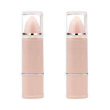 2Pièces Pinceaux Rétractables Doux Pour Poudre Et Blush Rose