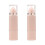 2Pièces Pinceaux Rétractables Doux Pour Poudre Et Blush Rose 1