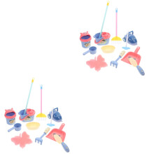 2Sets Pretend Play Cleaning Tools Educational Kids Outdoor Toy Set