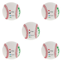 5Pcs Soft Training Baseballs PU Material Kids Batting Practice Balls