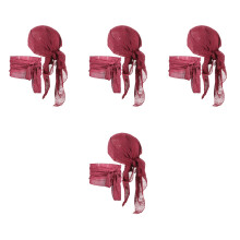 4Ensembles Chapeaux De Pirate Rouge Pour Fête Accessoires Carnaval