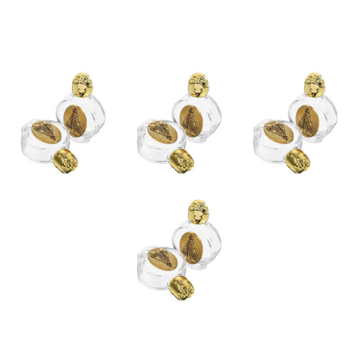 8Pcs Tiny Glass Holy Water Containers Lightweight Multi-Use