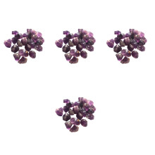 4Paquets Pierres Tumulées Violet Naturel Pour Décoration Jardin