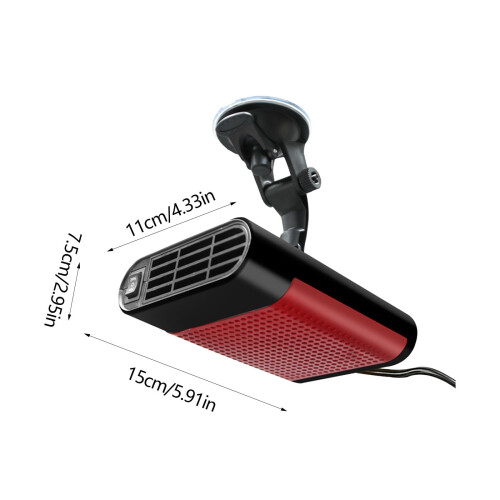 Car Heater Defogger 360 Rotatable 12V 1