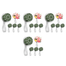 20PiĂšces Porte-Bouquets Floraux Vert Pour Mariage En Plastique Mousse