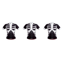 3Pcs Black Cycling Jerseys for Men Lightweight Breathable Bike Shirts