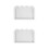 2Pcs Multi-Use Plastic Cement Brick Mold Durable White Tool 1