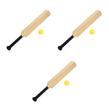 3Sets Kindersport Cricketset Eva Stokken Kleurrijk Speelgoed