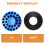 5Pièces Couvre Fourche Aluminium Compact Durable 7