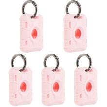 5Pcs Pink Locator Protective Covers Tpu Anti-Scratch Protective Case