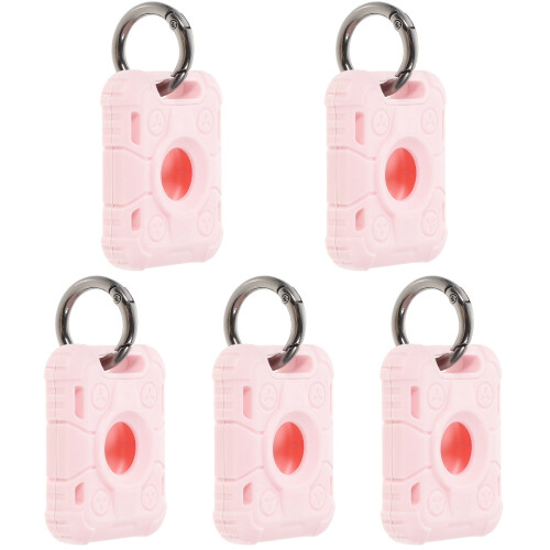 5Pcs Pink Locator Protective Covers Tpu Anti-Scratch Protective Case