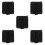 5Pièces Roll Cutter Noir Résistant Compartiments Protecteurs 1