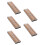 5Pièces Rangement Pratique Anches Hautbois ABS Couleur Marron 1
