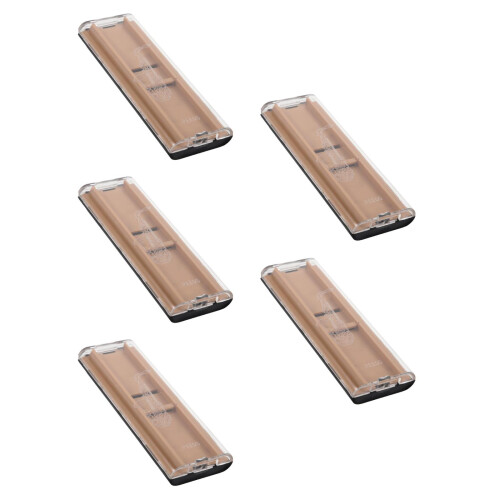 5Pièces Rangement Pratique Anches Hautbois ABS Couleur Marron