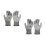 2 Pairs Anti- Gloves Work Stab Proof Resistant Labor Protective 1