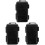 3Pièces Coffret De Rangement Survie ABS Noir Résistant 2