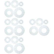 20Pcs Flexible Plastic Quilting Rulers Grey Patchwork Sewing Tools