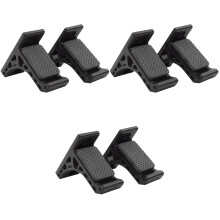 3Pairs Durable Black Bow Storage Racks Wall-Mounted Bow Hangers