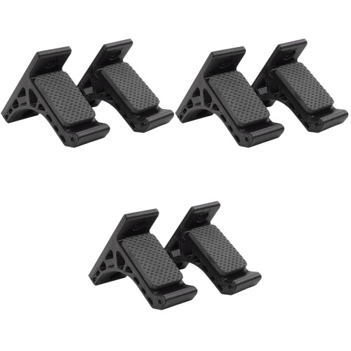 3Pairs Durable Black Bow Storage Racks Wall-Mounted Bow Hangers