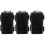 3Pièces Coffret De Rangement Survie ABS Noir Résistant 3