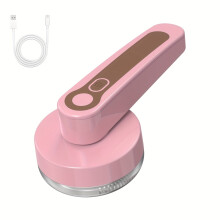 Portable USB Rechargeable Lint Eraser & Fabric Shaver with Brush – Manual/USB, Plastic, for Sweaters, Carpets, Upholstery, Clothing, Pet Hair,