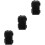 3Pièces Coffret De Rangement Survie ABS Noir Résistant 4