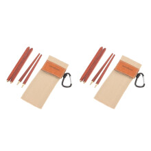 2 Pairs Folding Chopsticks Wooden Chopsticks Outdoor Camping