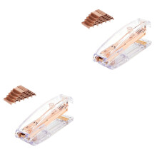 2Pcs Assorted Office Desk Stapler Portable Use