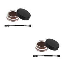2Pièces Gel Sourcils Étanche Marron Tenue Longue Crème Modelante
