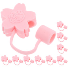 50Pièces Couvre- Silicone Rose Protection Réutilisable