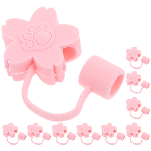 50Pièces Couvre- Silicone Rose Protection Réutilisable