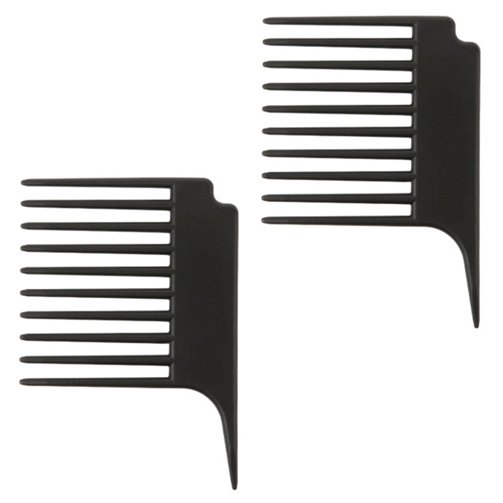 Aboofan 4Pcs Black Wide Teeth Plastic Comb For Home Use Lightweight Detangling