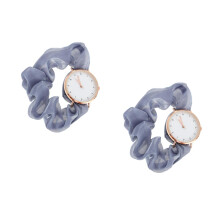2Pcs Student Fashion Watch Blue Alloy Quartz Wrist Watch for Daily Use