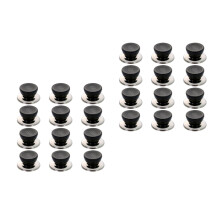 24Pcs Simple Black Pot Lid Knobs Heat-Resistant Pan Cover Accessories