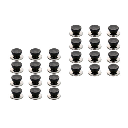 24Pcs Simple Black Pot Lid Knobs Heat-Resistant Pan Cover Accessories