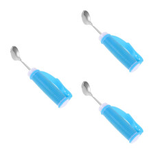 3Pièces Fourchette Adaptive 2-En-1 Ciel Acier Pour Seniors