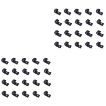 40St Zwarte Plastic Buckles Rigging Bungee Voor Boot Kayak