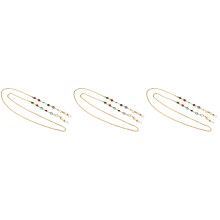 3St Kleurige Brillenketting Veiligheidskoord Antislip Voor Lezen