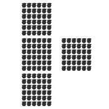 800Pcs Black Plastic Hole Plugs for Furniture Legs and Shelving Tubes